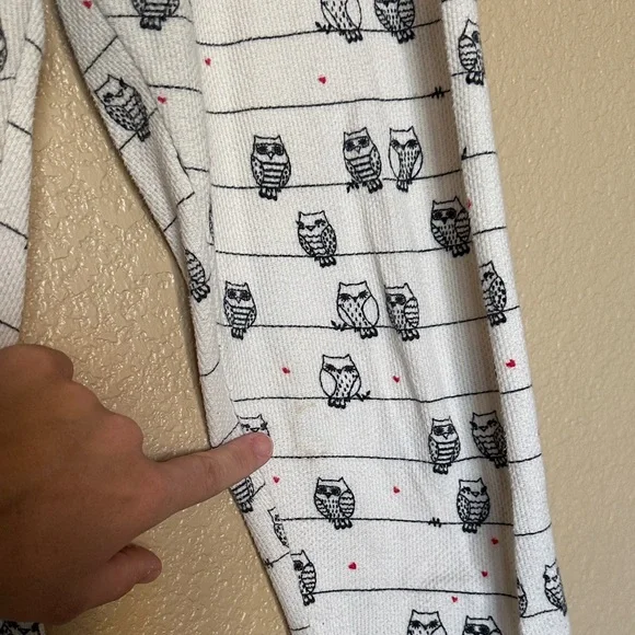 Kensie White & Red Owl Pajama Set - Picture 8 of 9